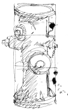 My 11-year-old sketch of that hydrant